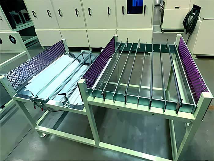 GFRP rebar production equipment on the factory floor