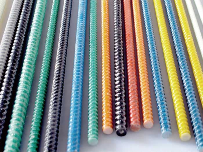GFRP reinforcement bars with ribbed surface profile
