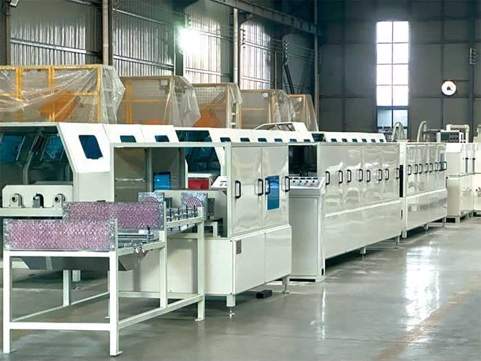 GFRP rebar production line inside the PGFRB manufacturing facility